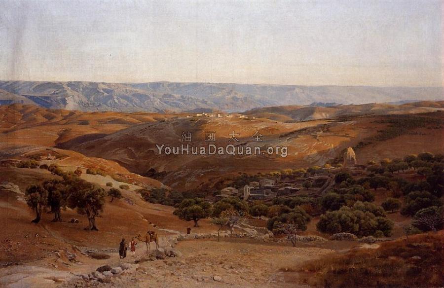 Mountains of Moab Seen from Bethany - 古斯塔夫·鲍恩芬德